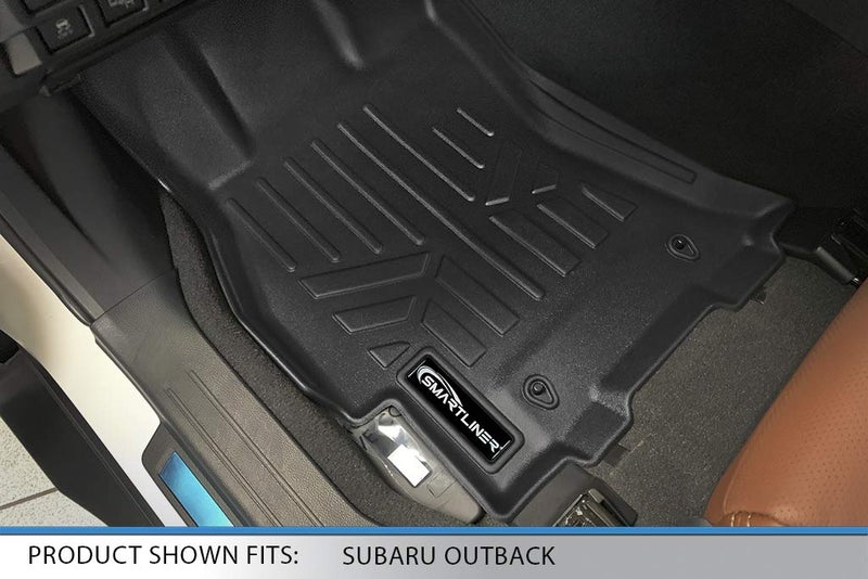 SMARTLINER Custom Fit Floor Mats 2 Row Liner Set for 2015-2019 Subaru Legacy - Image 2
